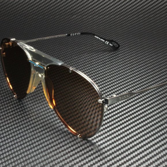 Gucci Black Silver 61mm Sunglasses